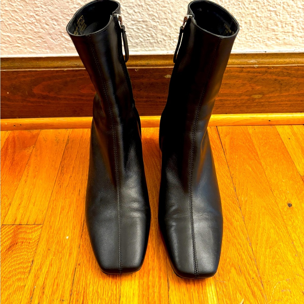 Zara leather ankle boots